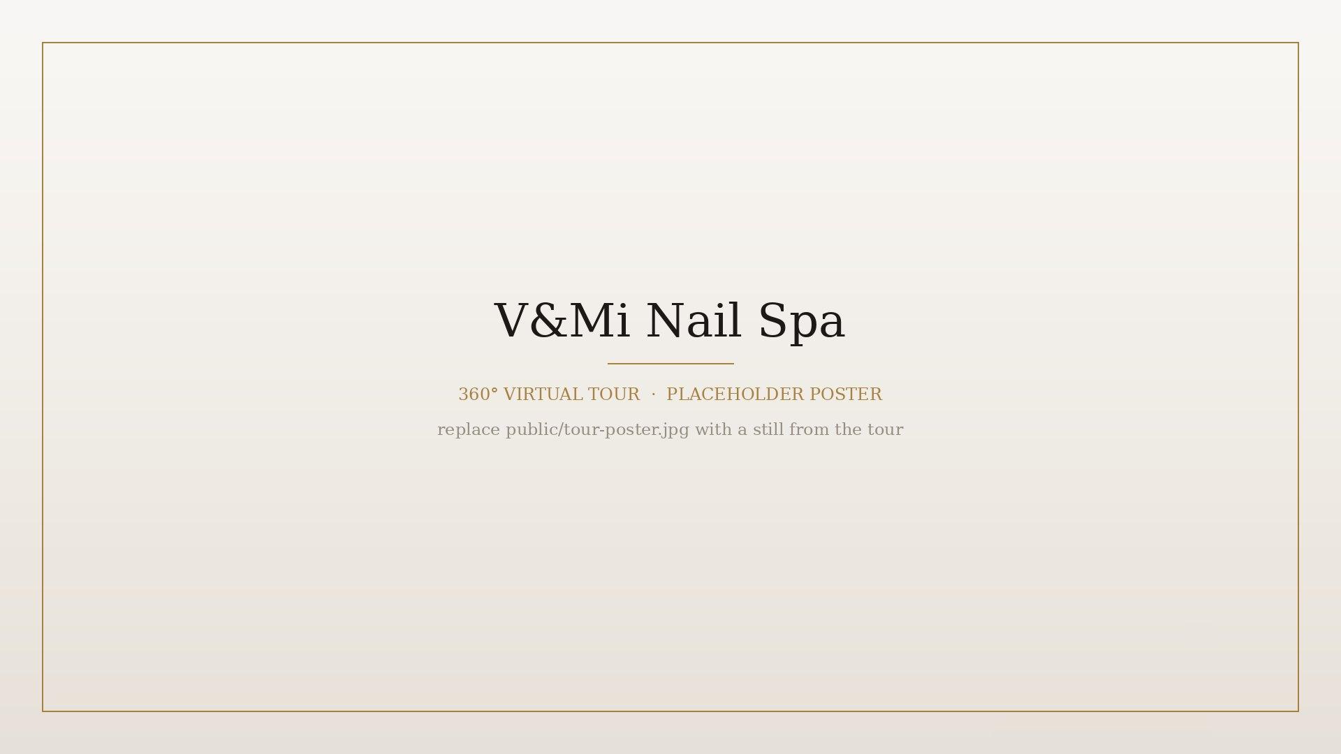 The V&Mi Nail Spa studio interior